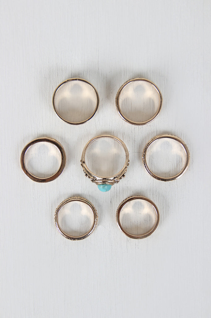 Tribal Patterns Ring Set