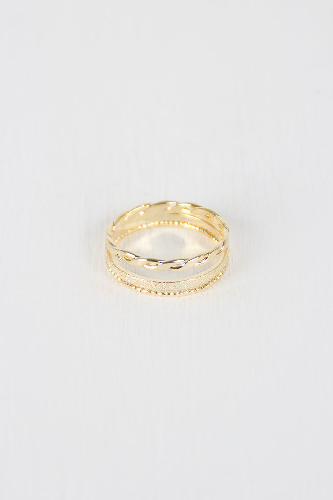 Stacked Multi Band Ring