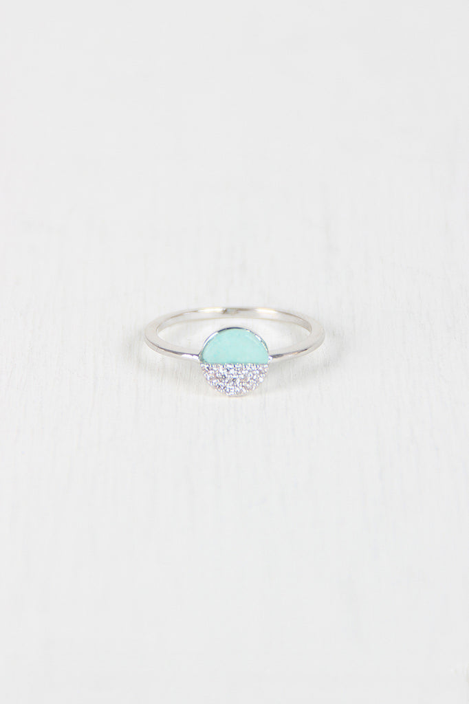 Half And Half Circle Ring