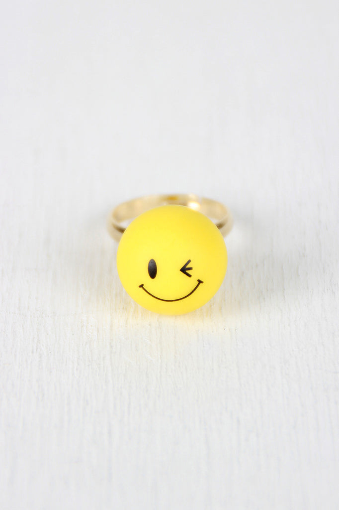 Winking Emoji Ring