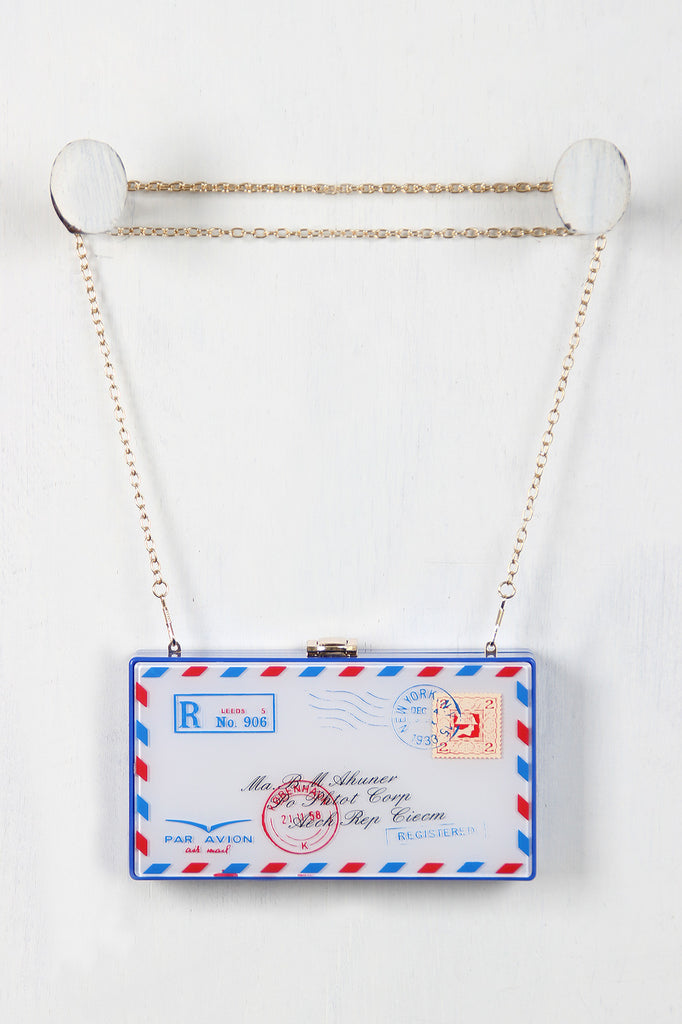 Post Marked Letter Clutch