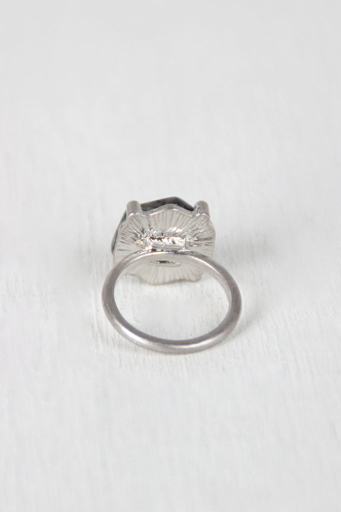 Hexagon Stone Statement Ring