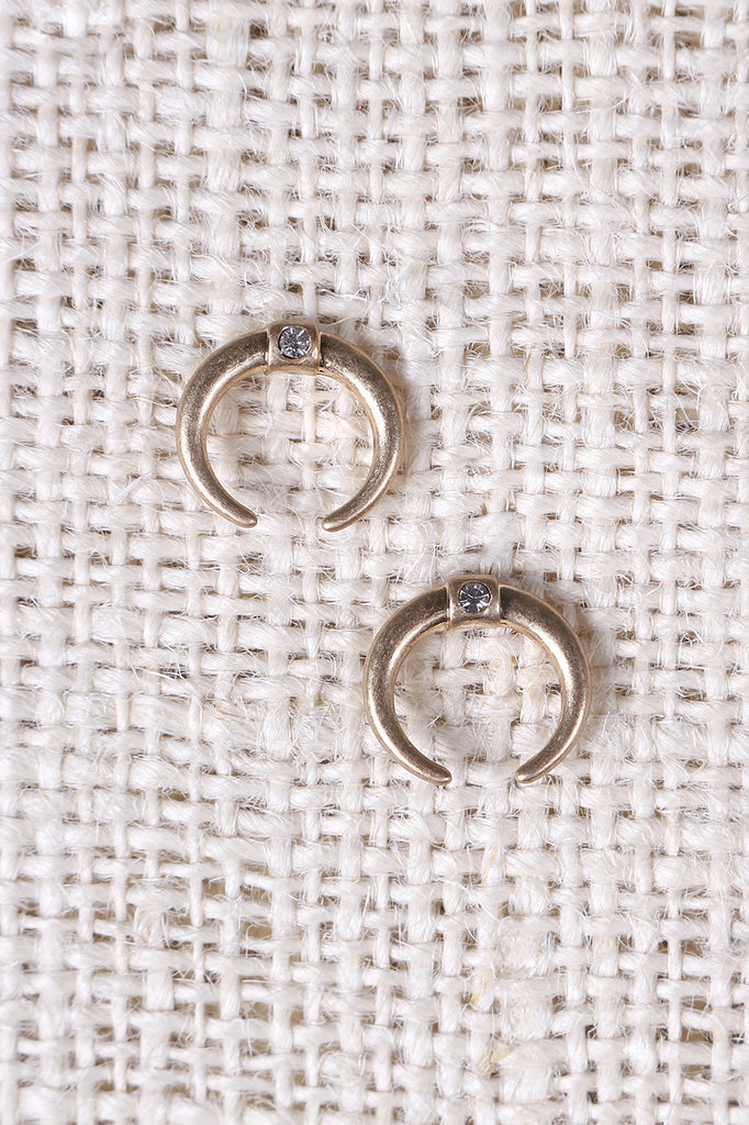 Crystals and Crescents Earring Set