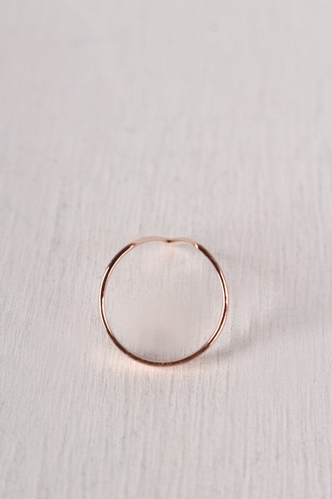 Simple Open V Ring