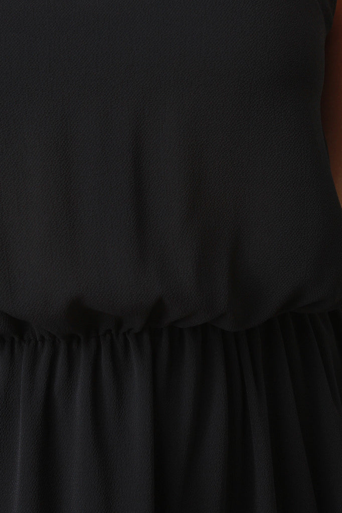 Halter Sleeveless Lace Back Side Slit Maxi Dress