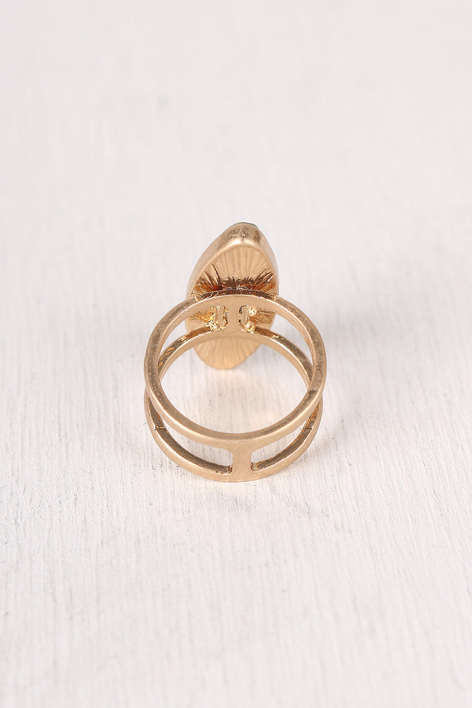 Oval Stone Statement Ring