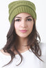 Solid Ridged Knit Beanie