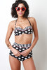 Stripes And Dots Retro Bikini Set