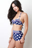 Stripes And Dots Retro Bikini Set