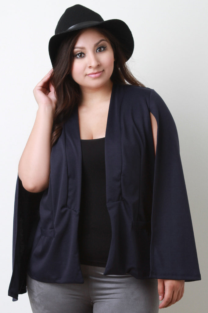 Batwing Open Front Blazer