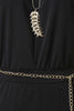 Chain Belt Straight Leg Jumpsuit