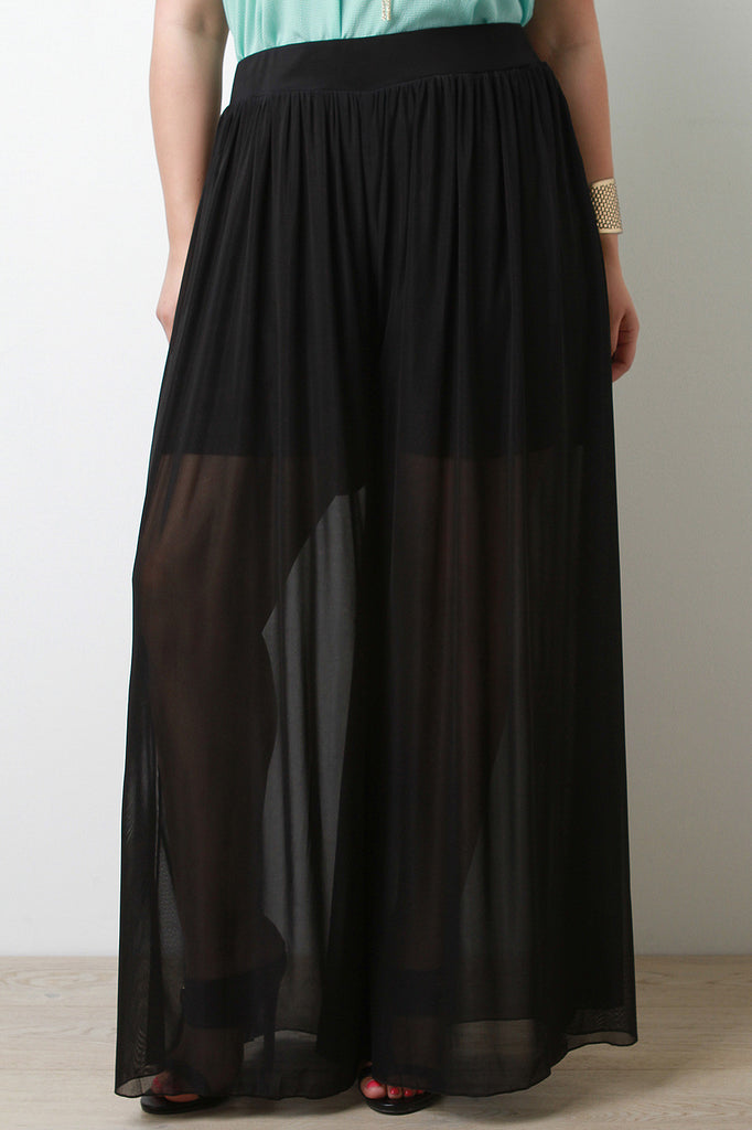 Mesh Maxi Pants