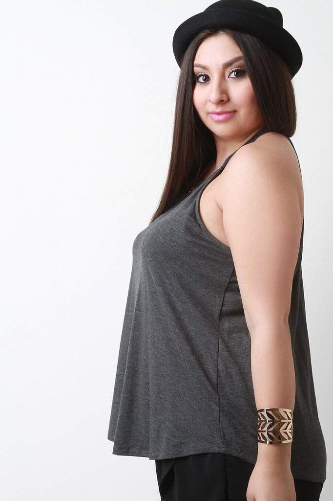 Simple Jersey Knit Racer Back Top