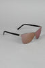 Sport Silhouette Wire Rimmed Sunglasses