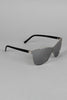 Sport Silhouette Wire Rimmed Sunglasses