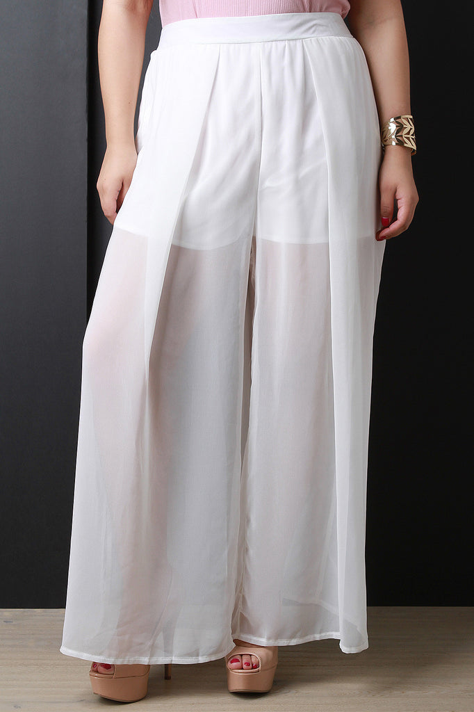 Semi-Sheer Maxi Pants