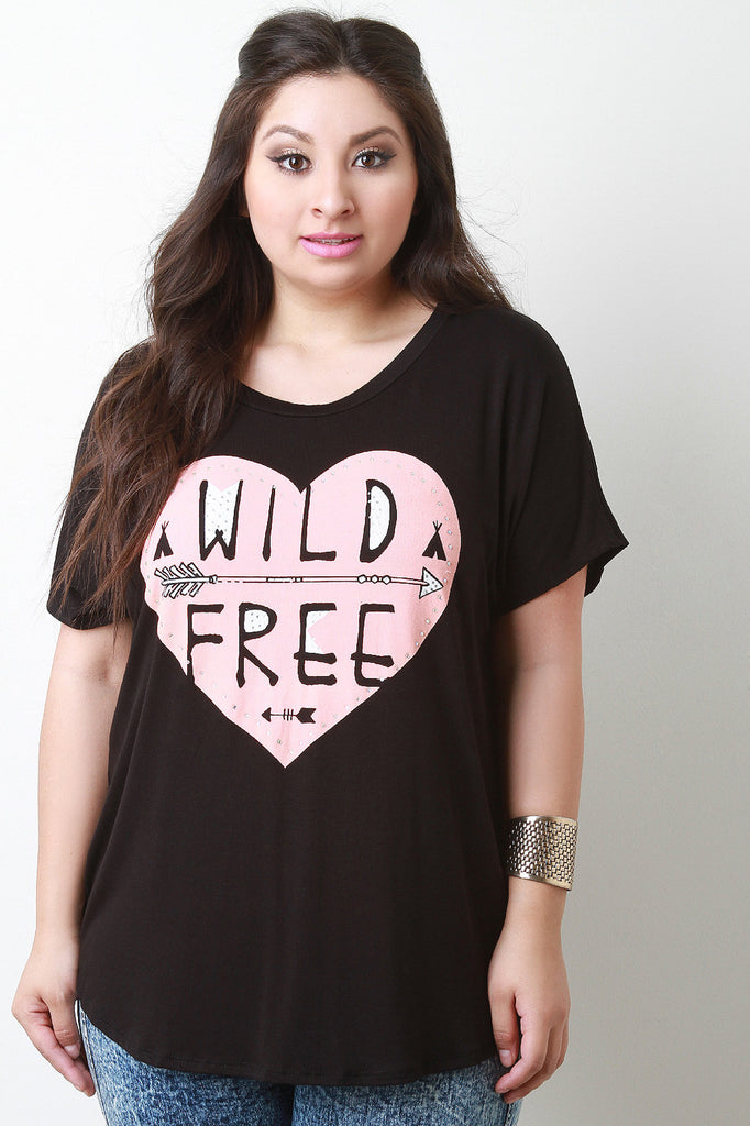 Wild Free Jersey Knit Short Sleeve Top