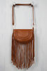 Fringe and Braid Vegan Leather Bag