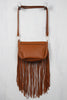 Fringe and Braid Vegan Leather Bag