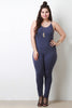 Jersey Knit Spaghetti Strap Body Jumpsuit