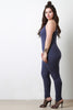 Jersey Knit Spaghetti Strap Body Jumpsuit