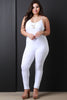 Jersey Knit Spaghetti Strap Body Jumpsuit