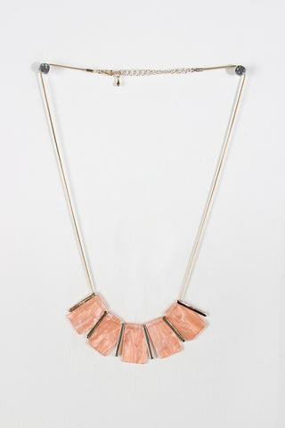 Statement Gemstone And Rod Necklace