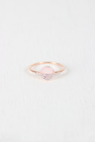 Half And Half Circle Ring