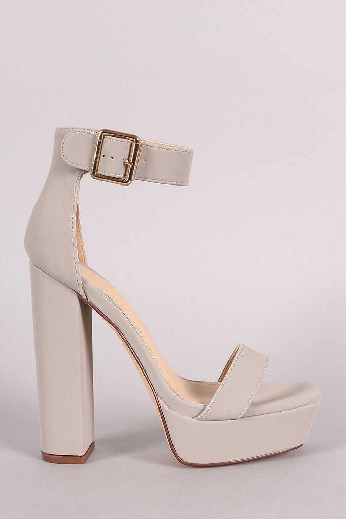 Liliana Ankle Strap Platform Chunky Heel