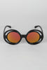 Bugs Eye Cutout Round Sunglasses