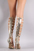 Anne Michelle Metallic Ornament Elasticized Gladiator Heel