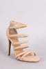 Anne Michelle Nubuck Strappy Ladder Up Stiletto Heel