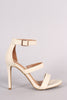 Anne Michelle Triple Straps Single Sole Heel