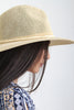 Vegan Leather Cord Straw Panama Hat