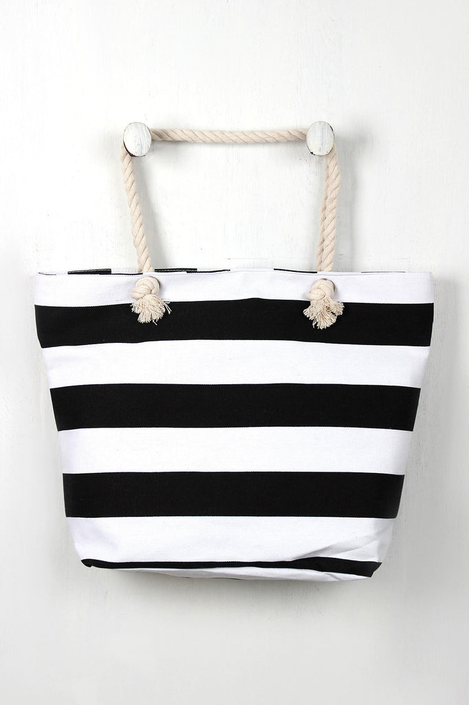 Oversized Stripes Tote Bag