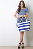 Oversized Stripes Tote Bag