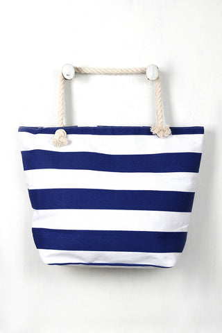 Oversized Stripes Tote Bag