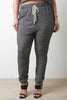 Heathered Knit Jogger Pants