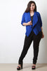 Chiffon Waterfall Open Front Blazer