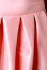 Taffeta High-Low Pleated Back Bow Skirt