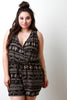 Indian Elephant Surplice Belted Romper