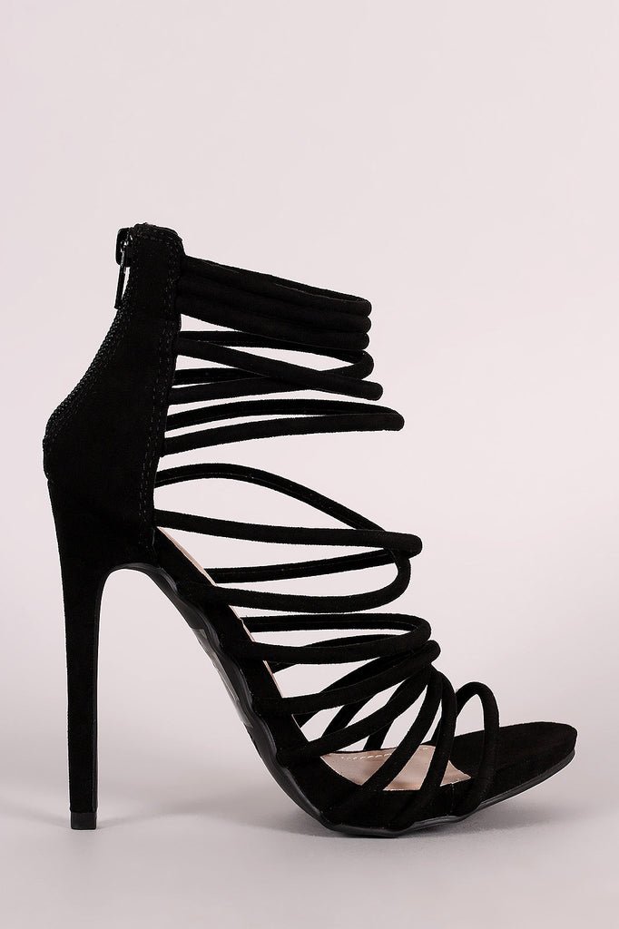 Shoe Republic LA Strappy Open Toe Stiletto Heel