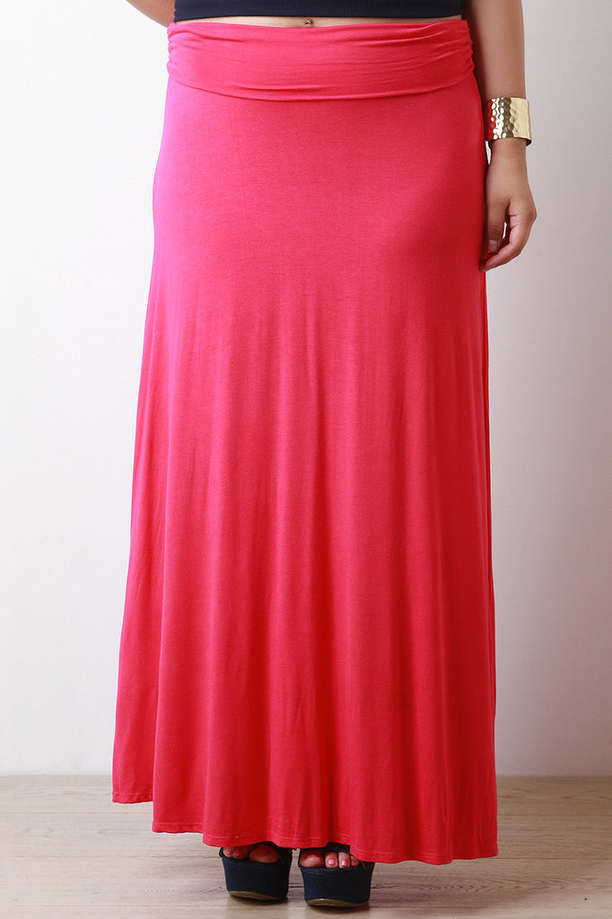 Jersey Knit Maxi Skirt