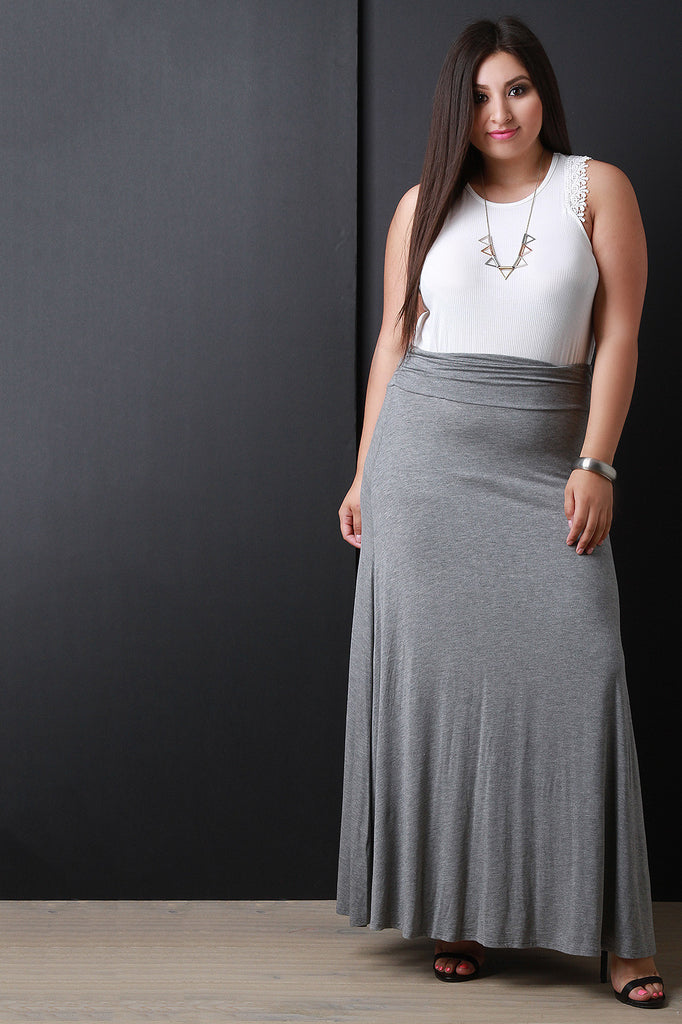 Jersey Knit Maxi Skirt