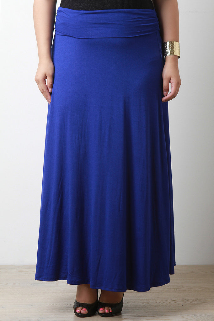 Jersey Knit Maxi Skirt