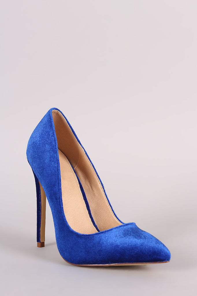 Liliana Velvet Pointy Toe Stiletto Pump