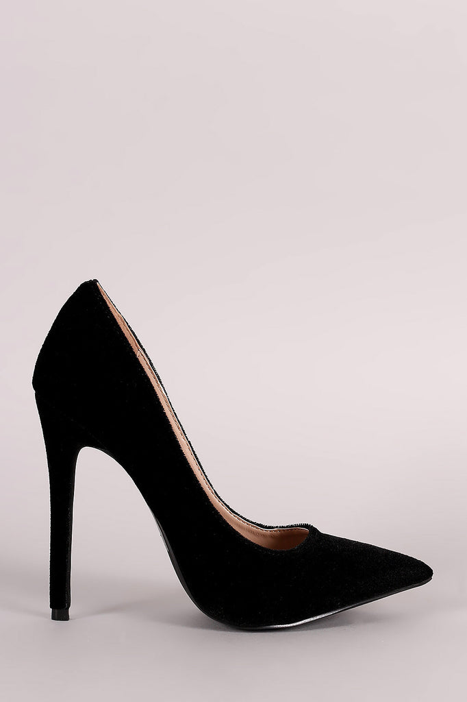 Shoe Republic LA Velvet Pointy Toe Pump