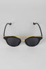 Double Bridge Contrast Cat Eye Sunglasses