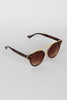 Double Bridge Contrast Cat Eye Sunglasses