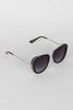 Rectangular Mod Contrast Sunglasses